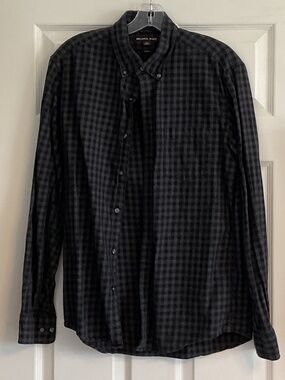 🤩 Michael Kors Men's Slim Fit checked shirt - size M